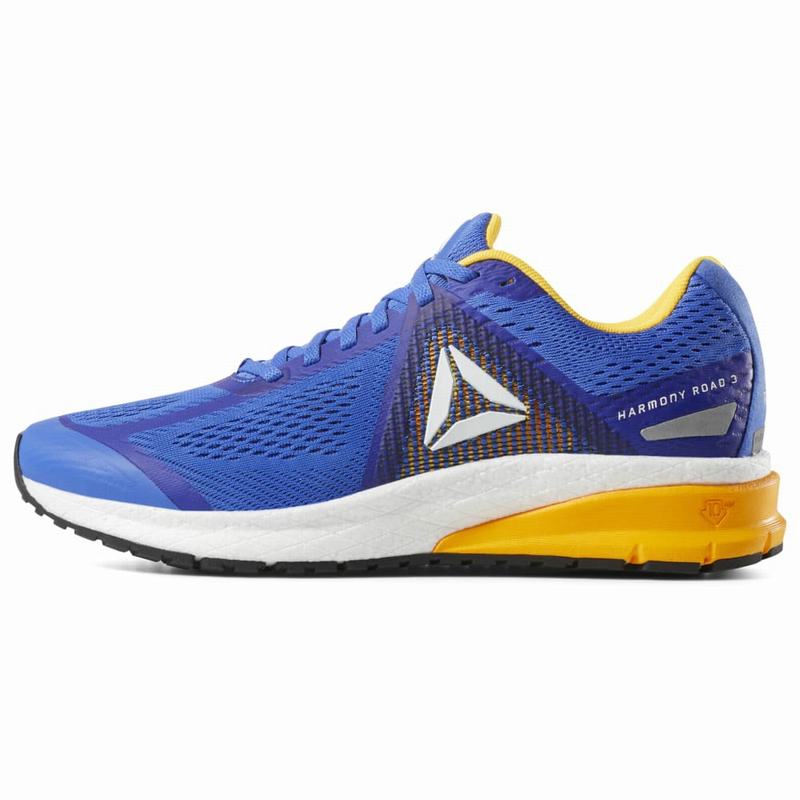 Adidasi Alergare Reebok Harmony Road 3 Barbati Albastri/Aurii/Albi Romania DU7956QO